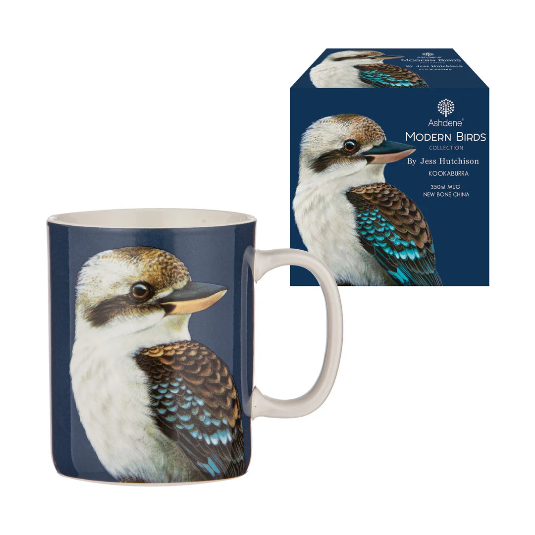 Ashdene Modern Birds Kookaburra Mug - 350ml - 11.5x8x10cm
