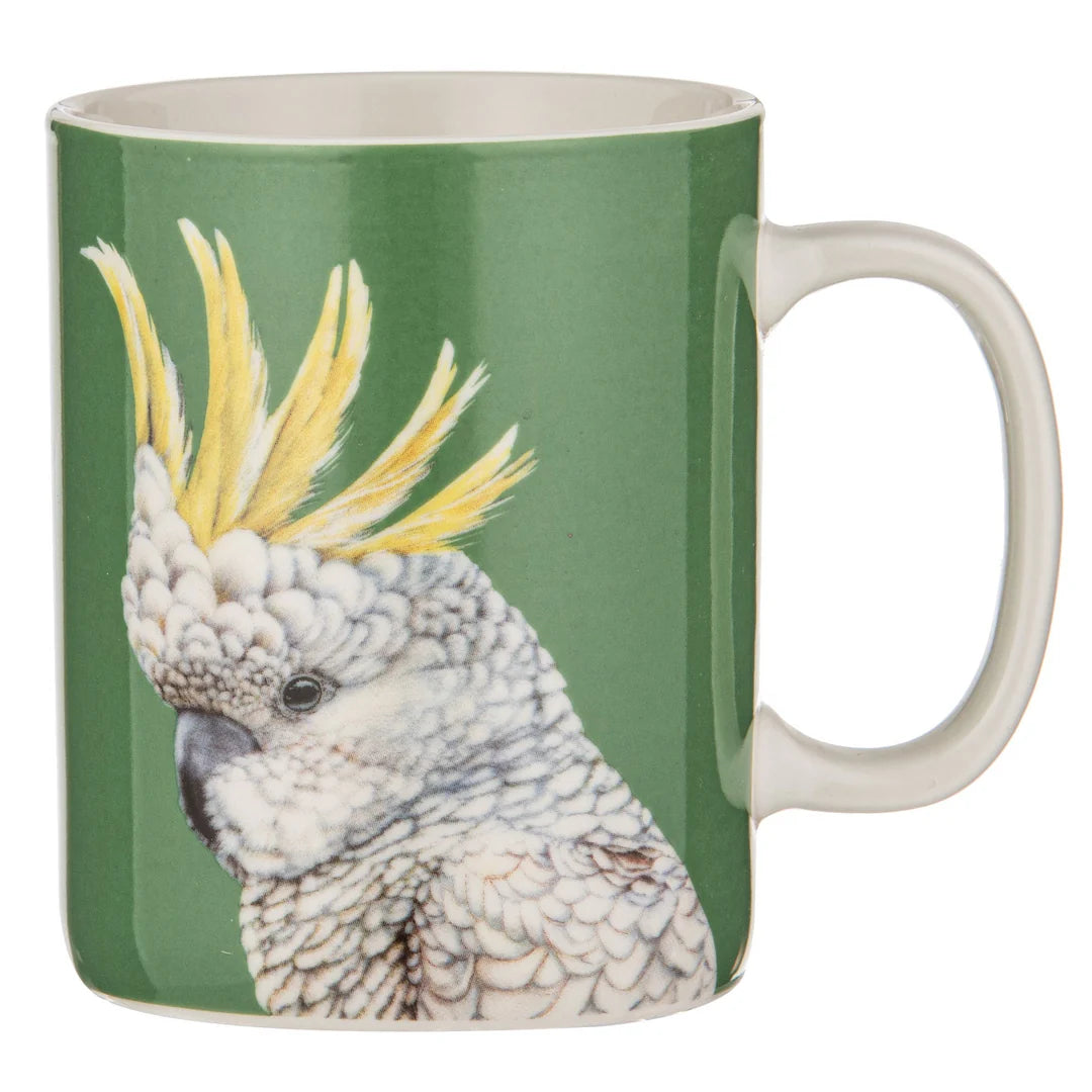 Ashdene Modern Birds Cockatoo Mug - 350ml - 11.5x8x10cm