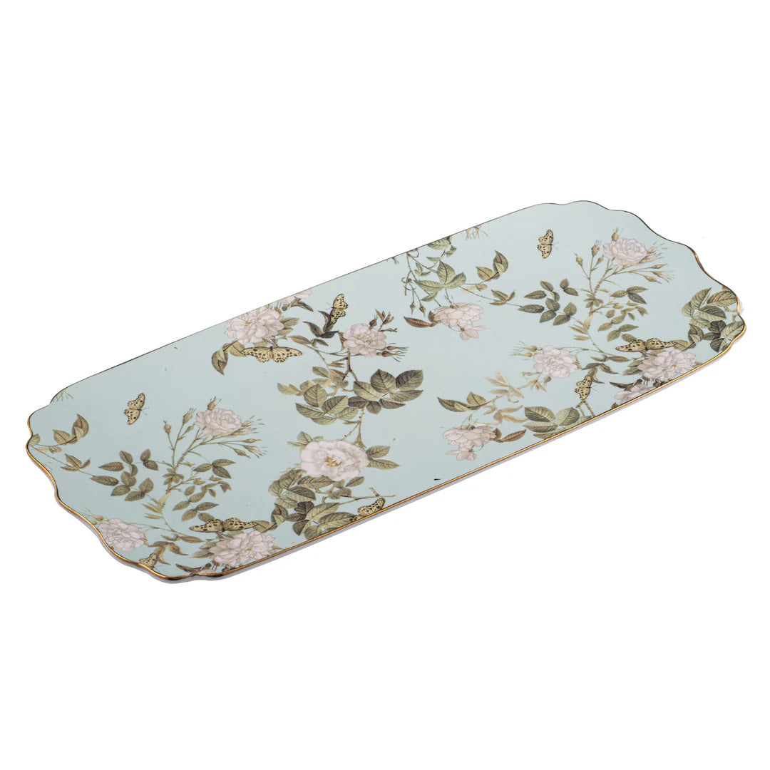 Ashdene Elegant Rose Mint Platter - 37x16.4x1.5cm