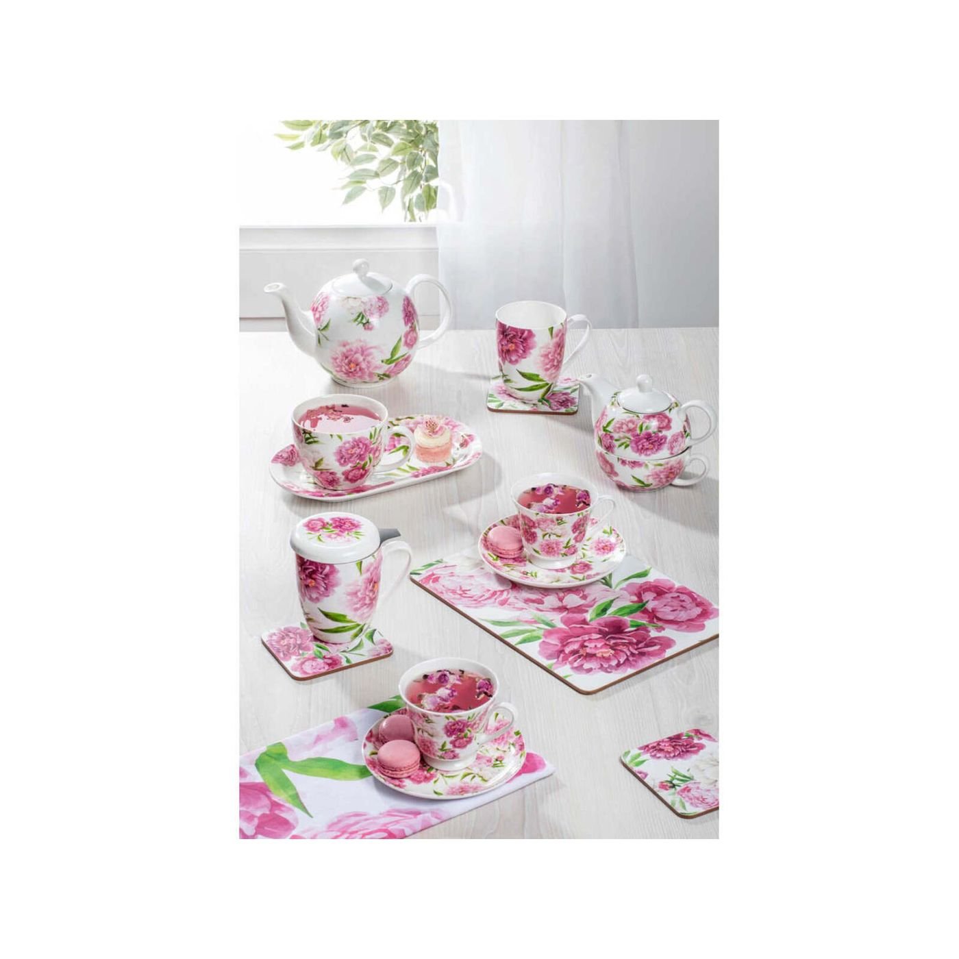 Ashdene Rose Delight Collection New Bone China 500ml Mug & Plate Set
