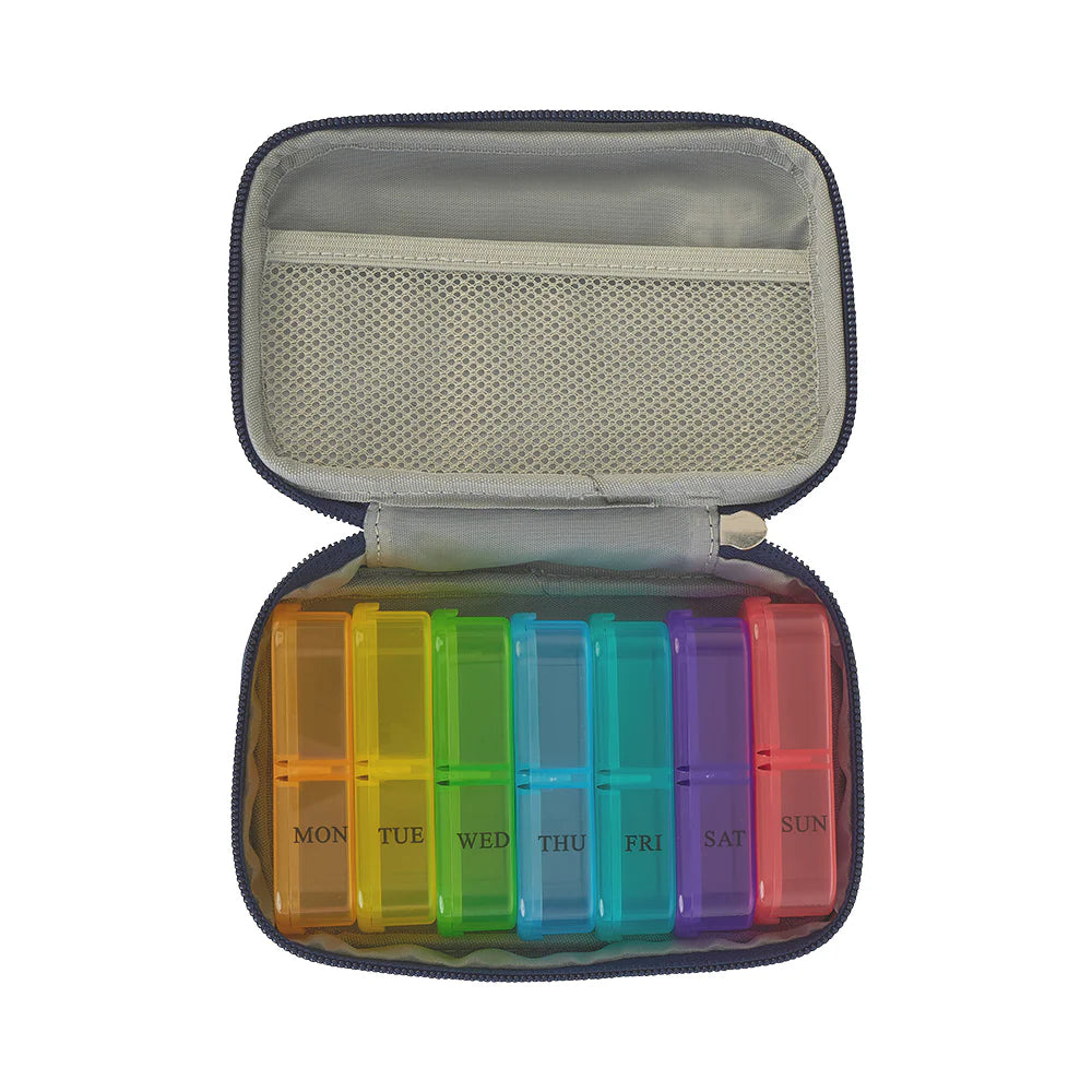 AT Travel 7 Day Pill Carrier - Pink - 15x10x4cm