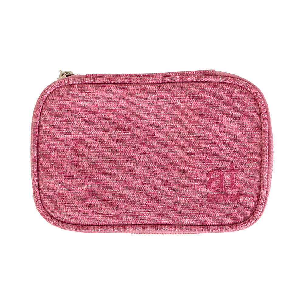 AT Travel 7 Day Pill Carrier - Pink - 15x10x4cm