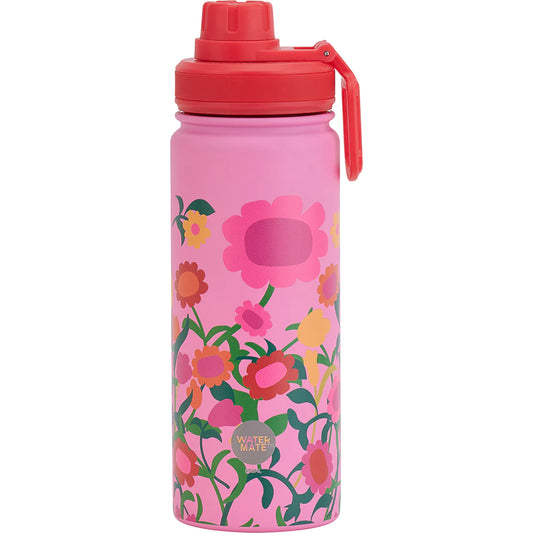 Annabell Trends 550ml Stainless Steel Watermate Drink Bottle - Flower Patch