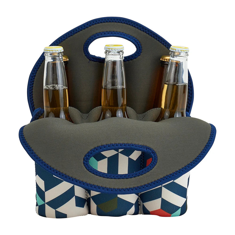 Annabel Trends Six Pack Neoprene Carrier - Geo - 30x30cm