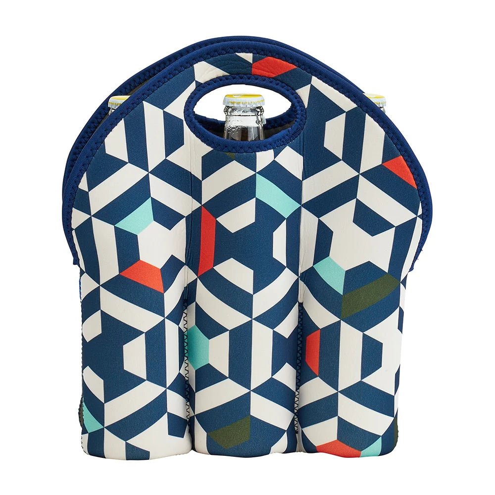 Annabel Trends Six Pack Neoprene Carrier - Geo - 30x30cm