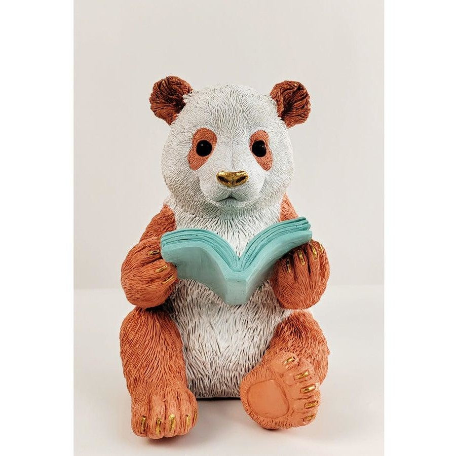 Urban Products Ludicrous Panda Bookend Book Holder - Vibrant Pink - 18x12x13cm