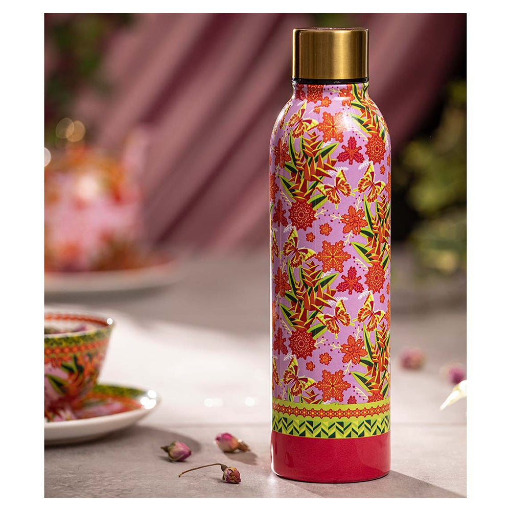 Ashdene Stainless Steel Insulated Drink Bottle - Butterfly Heliconia - 500ml