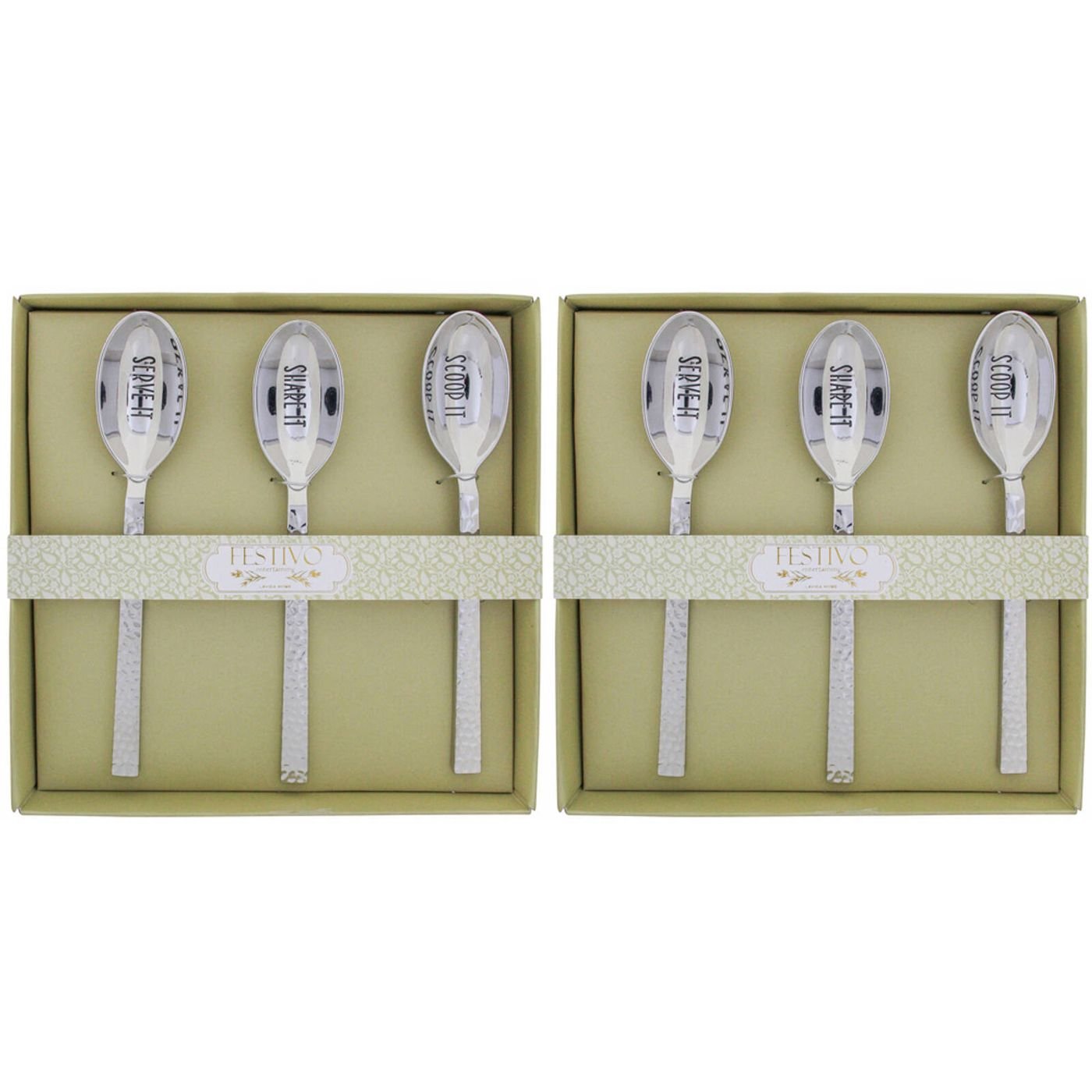 Lavida Home - 3 piece Festivo Spoon Scoop It Home Kitchen Serve ware/Tableware - 17cm