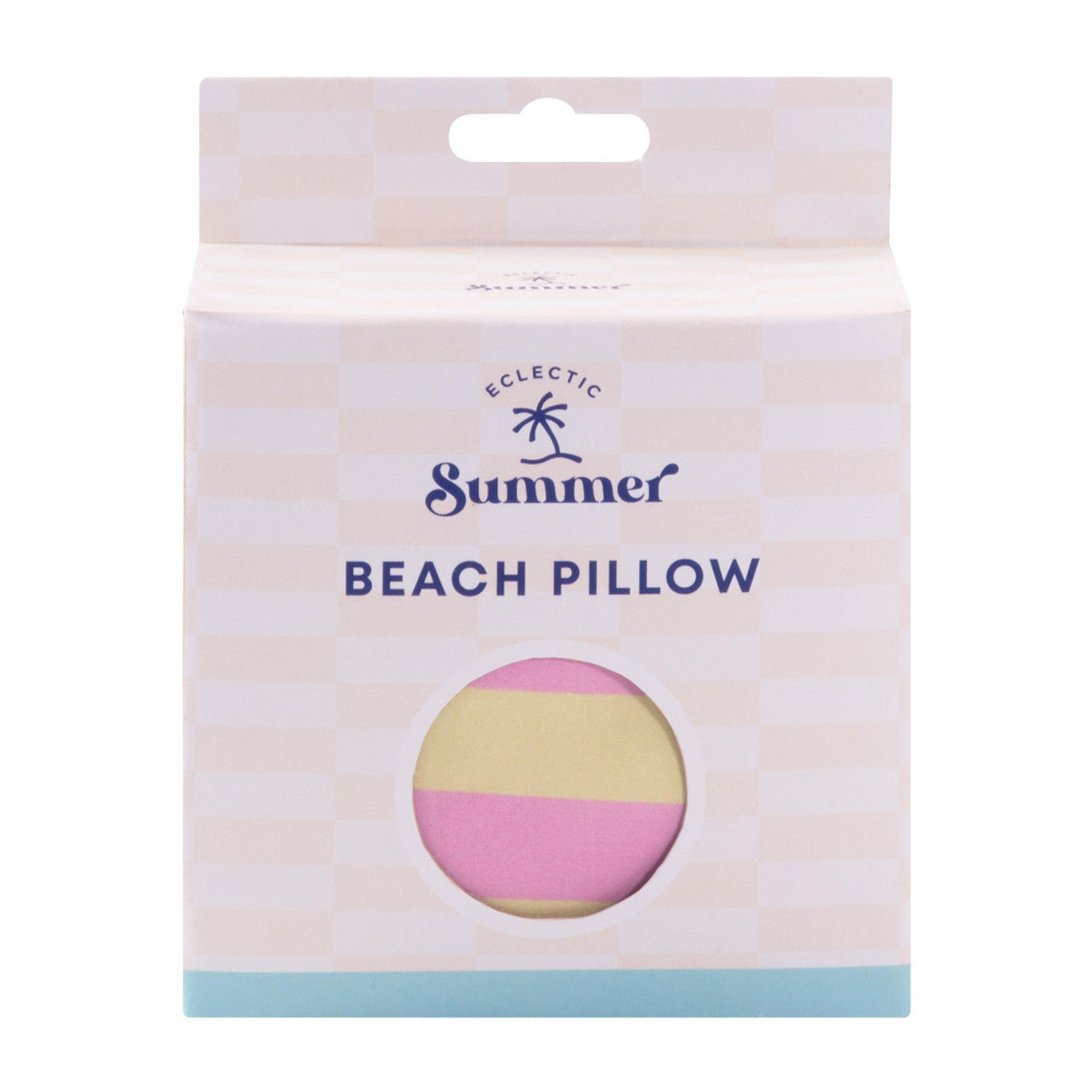 Eclectic Summer Beach Pillow - Stripes - 44x28x10cm