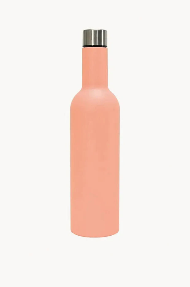 Annabel Trends Wine Bottle - Double Walled - Stainless Steel - Gelato Peach