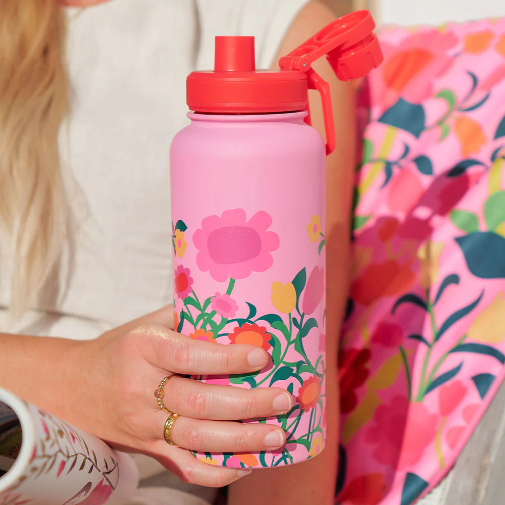 Annabell Trends 550ml Stainless Steel Watermate Drink Bottle - Flower Patch