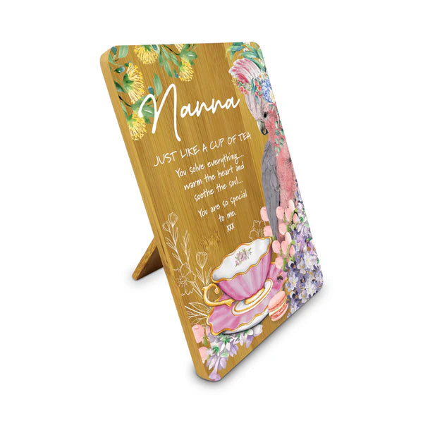 Lisa Pollock Bamboo Affirmation Plaque - Nanna - 13x18cm