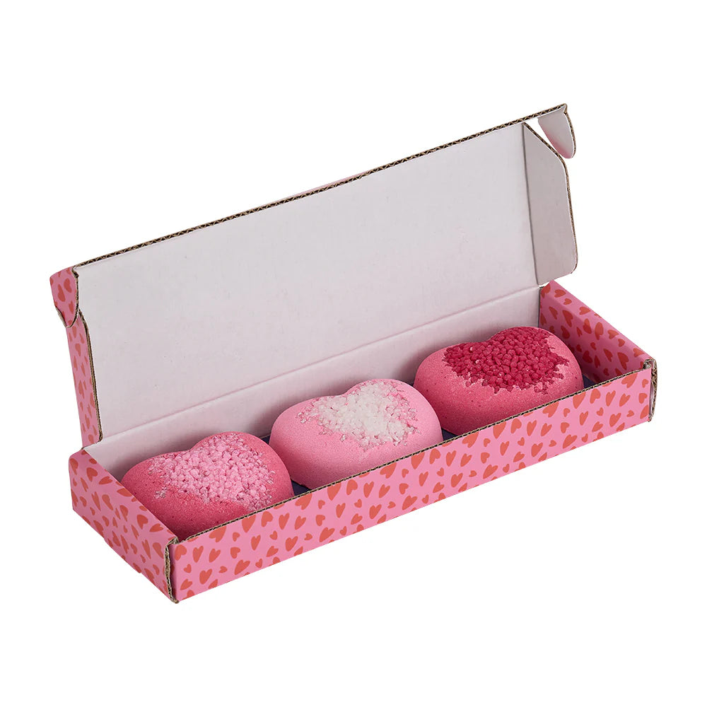 Annabel Trends 100g Bath Fizzers - Love Heart Set of 3 - 25.5x8x3cm