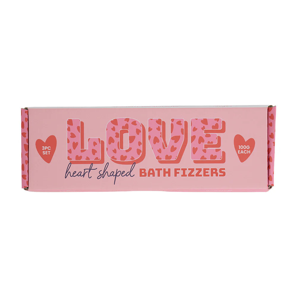 Annabel Trends 100g Bath Fizzers - Love Heart Set of 3 - 25.5x8x3cm