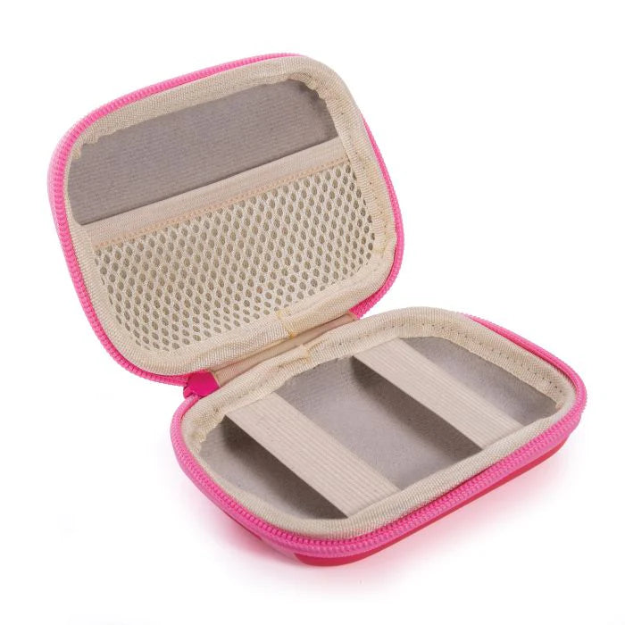 Canopy Interiors Fly With Me Zipper Case - Red and Pink - 8.5x5x12cm