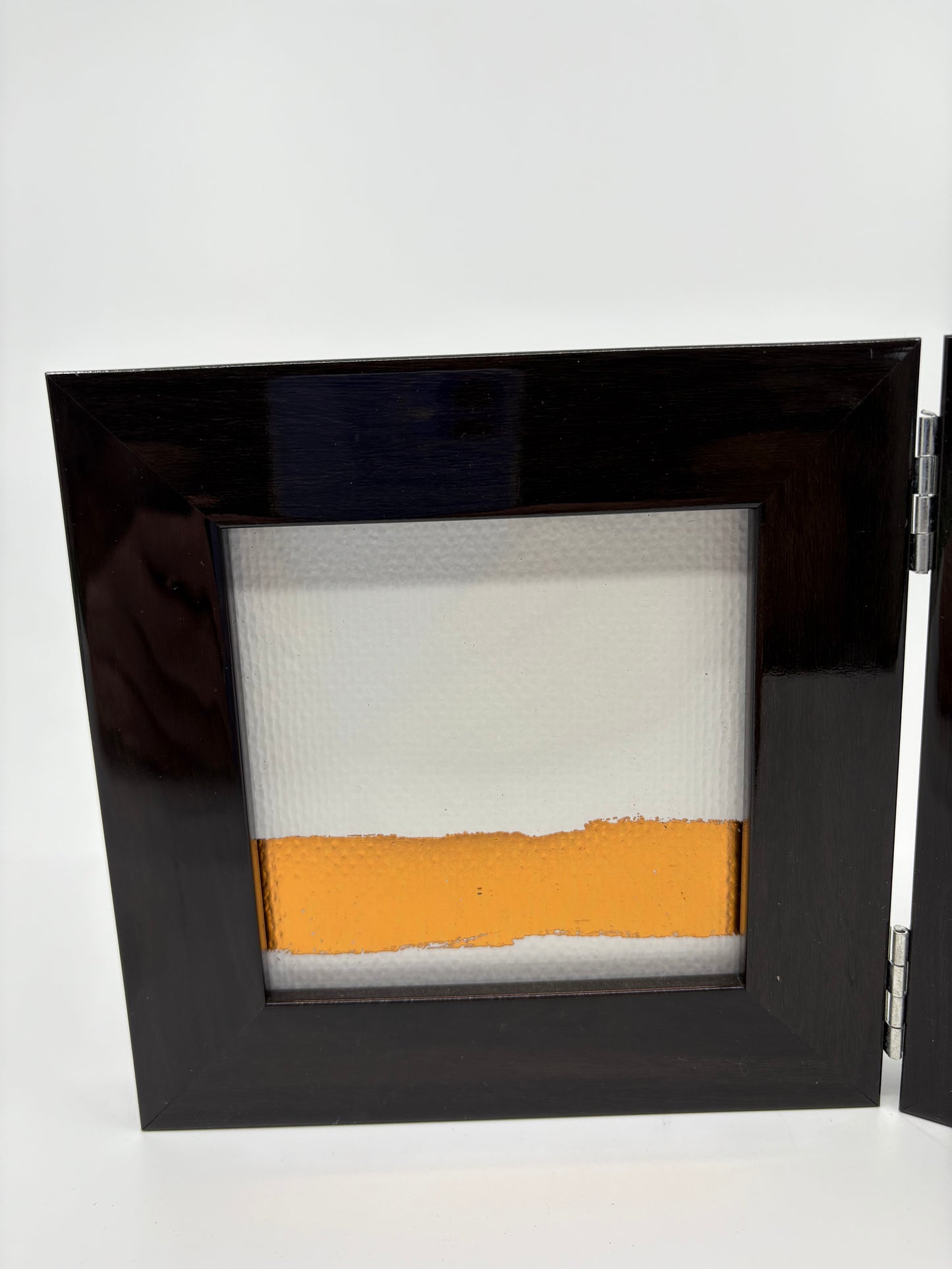 Thomas Kent Photo Frames - 10x10cm - Double Ebony Folding Frame