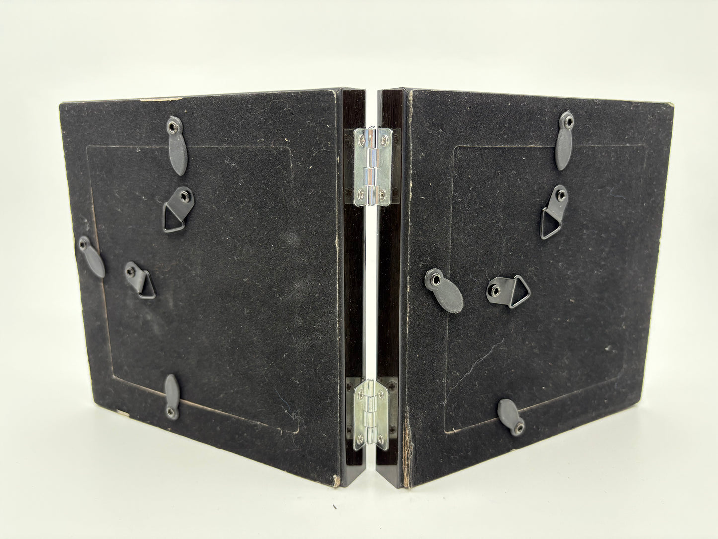 Thomas Kent Photo Frames - 10x10cm - Double Ebony Folding Frame