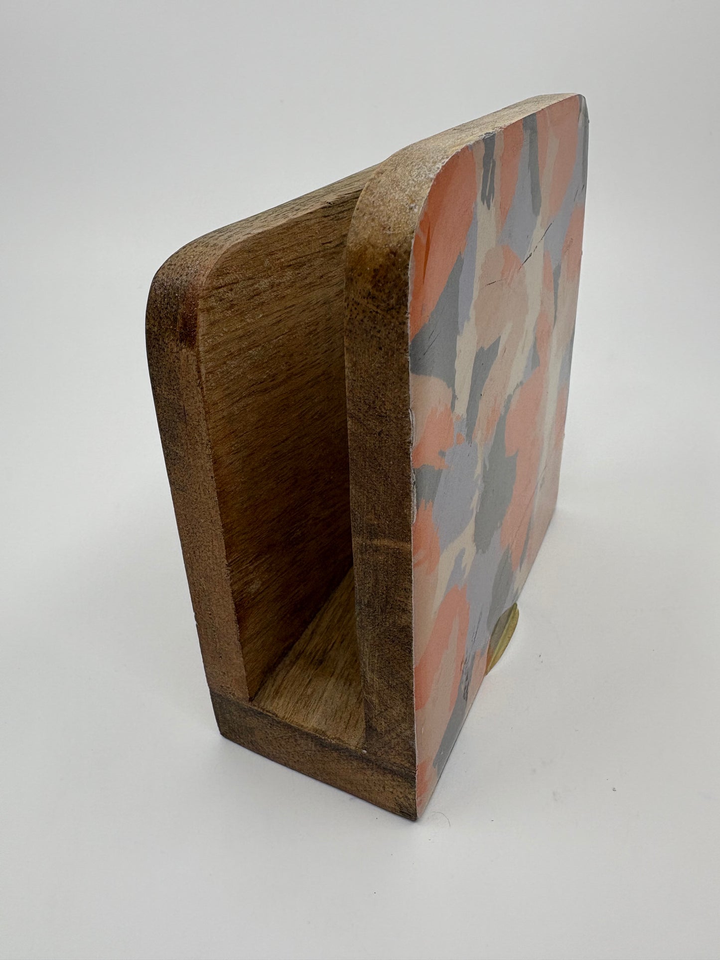 Assemble Handcrafted Mango Wood Serviette Holders - Multicolour