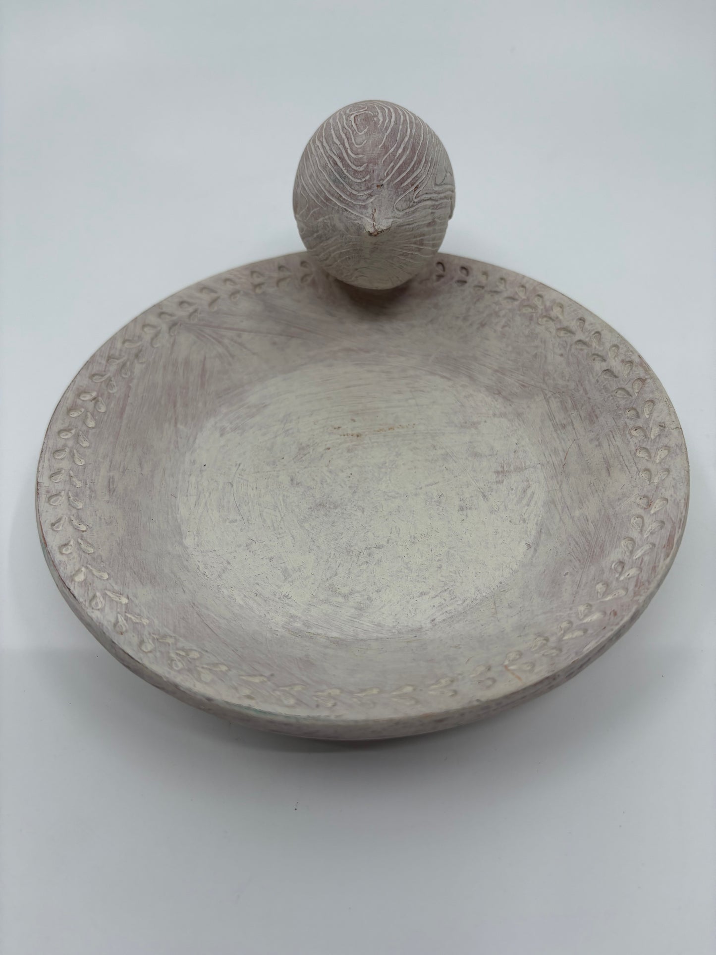 Pure Homewares White Ceramic Bird Bath - 14cm