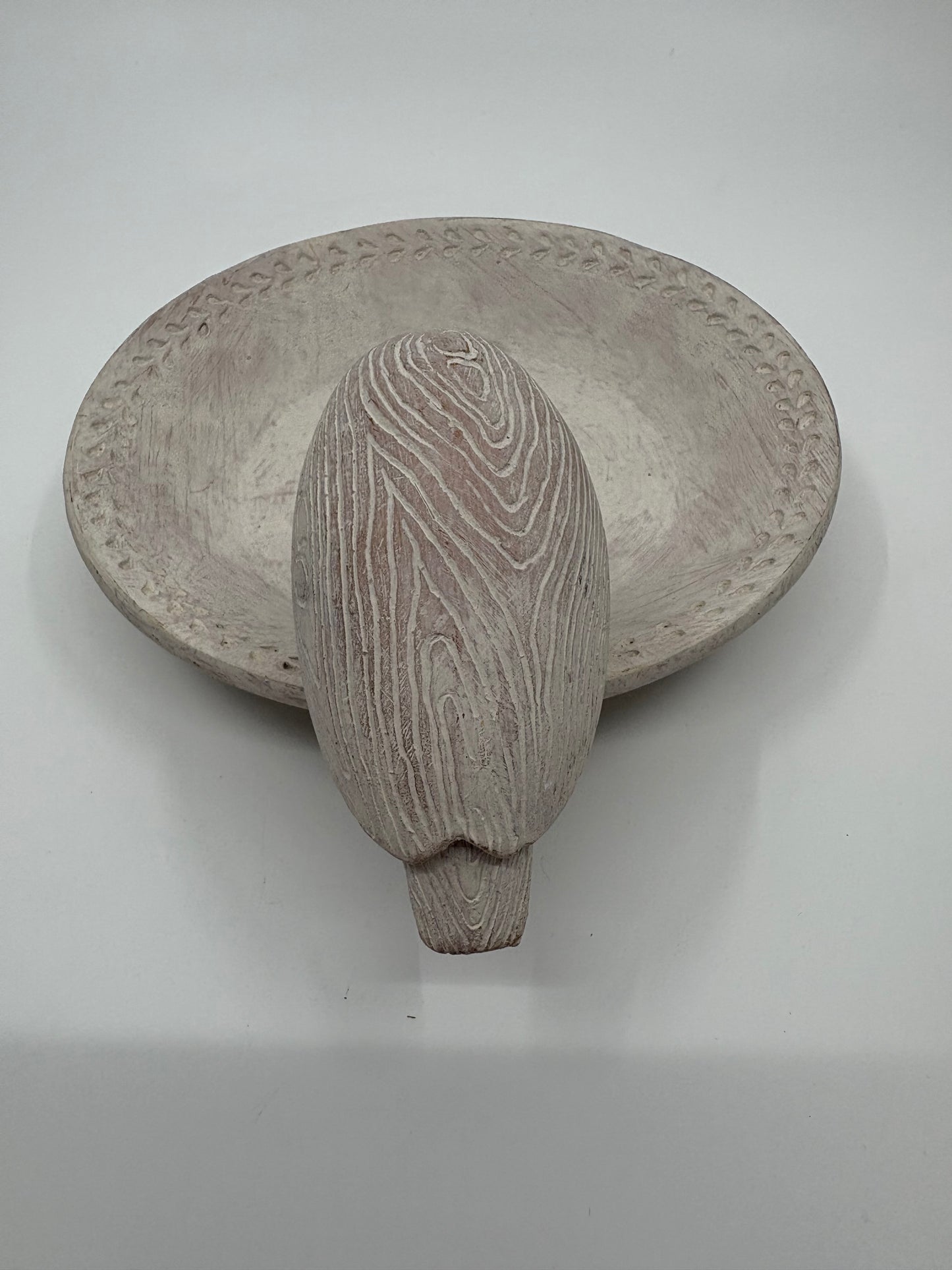 Pure Homewares White Ceramic Bird Bath - 14cm