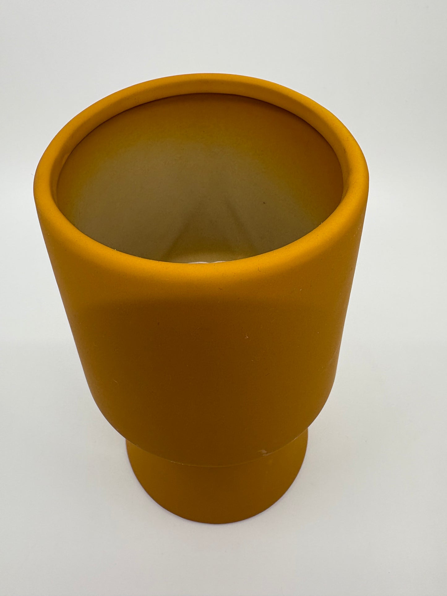 Orange Ceramic Vase - 10x20cm