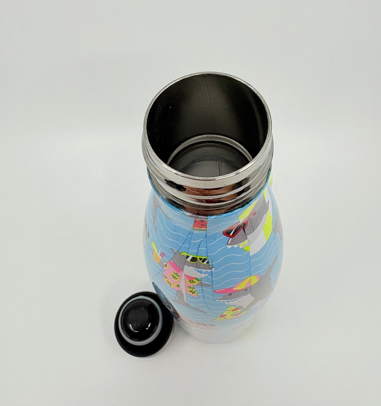 Porta Double Walled Stainless Steel Water Bottle - Summer Fun Jawsome