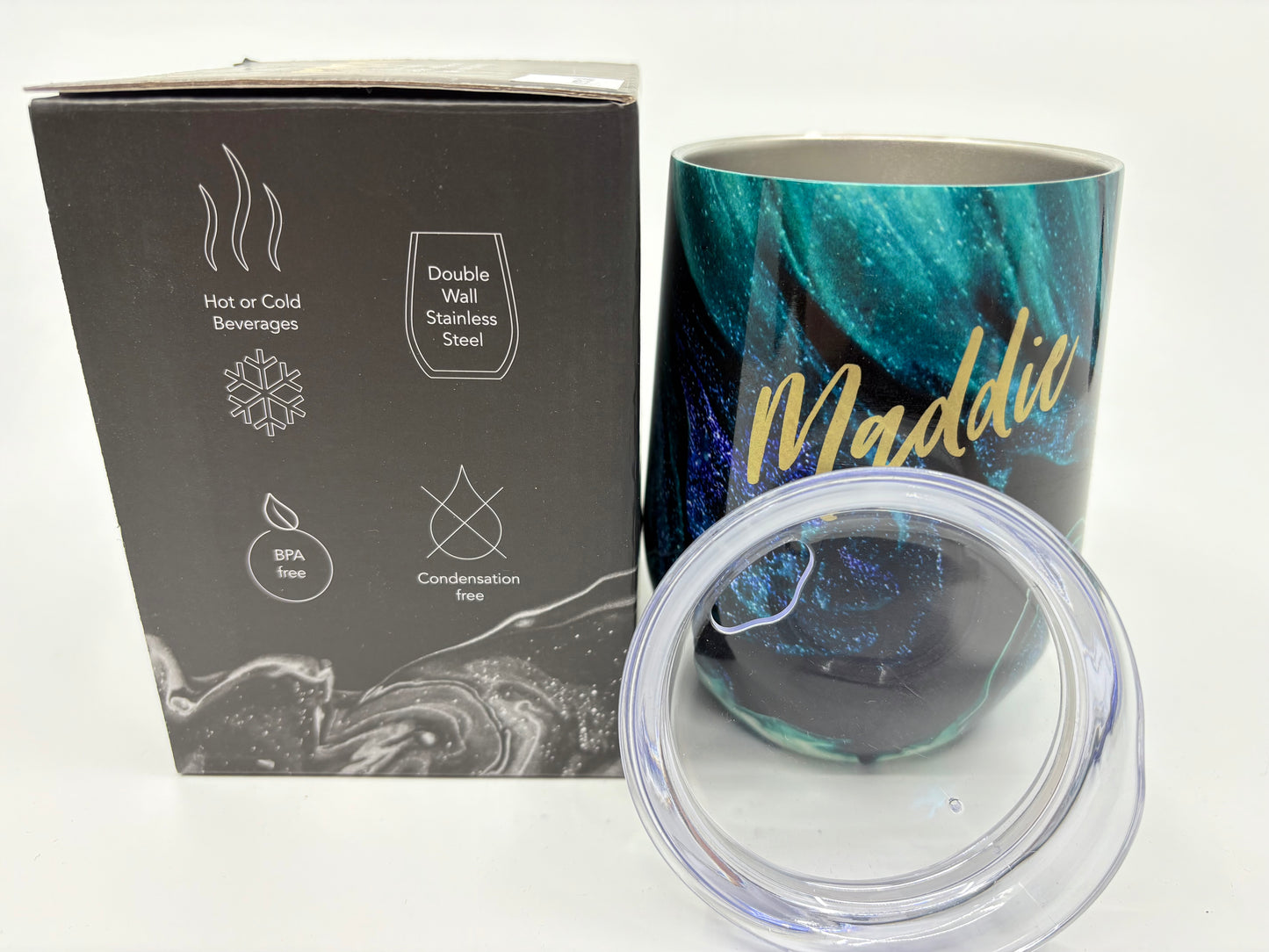 Lily & Mae On Cloud Wine Insulated Vacuum Sealed Stainless Steel Tumbler - Maddie - 350ml