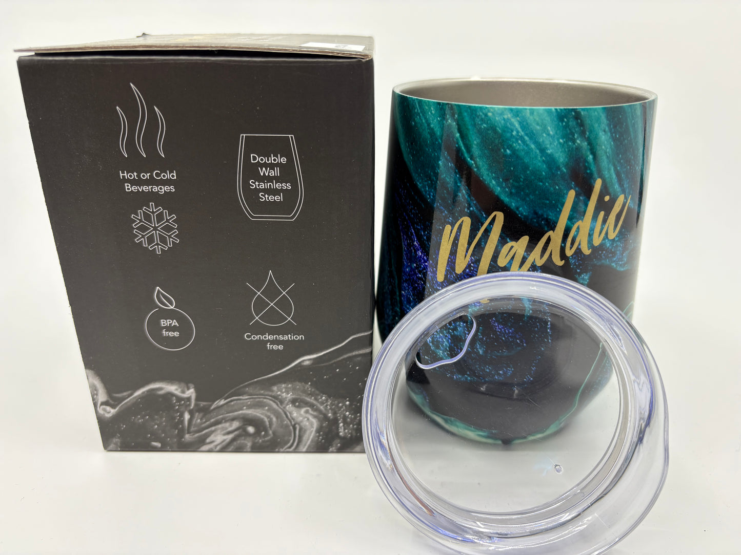 Lily & Mae On Cloud Wine Insulated Vacuum Sealed Stainless Steel Tumbler - Maddie - 350ml