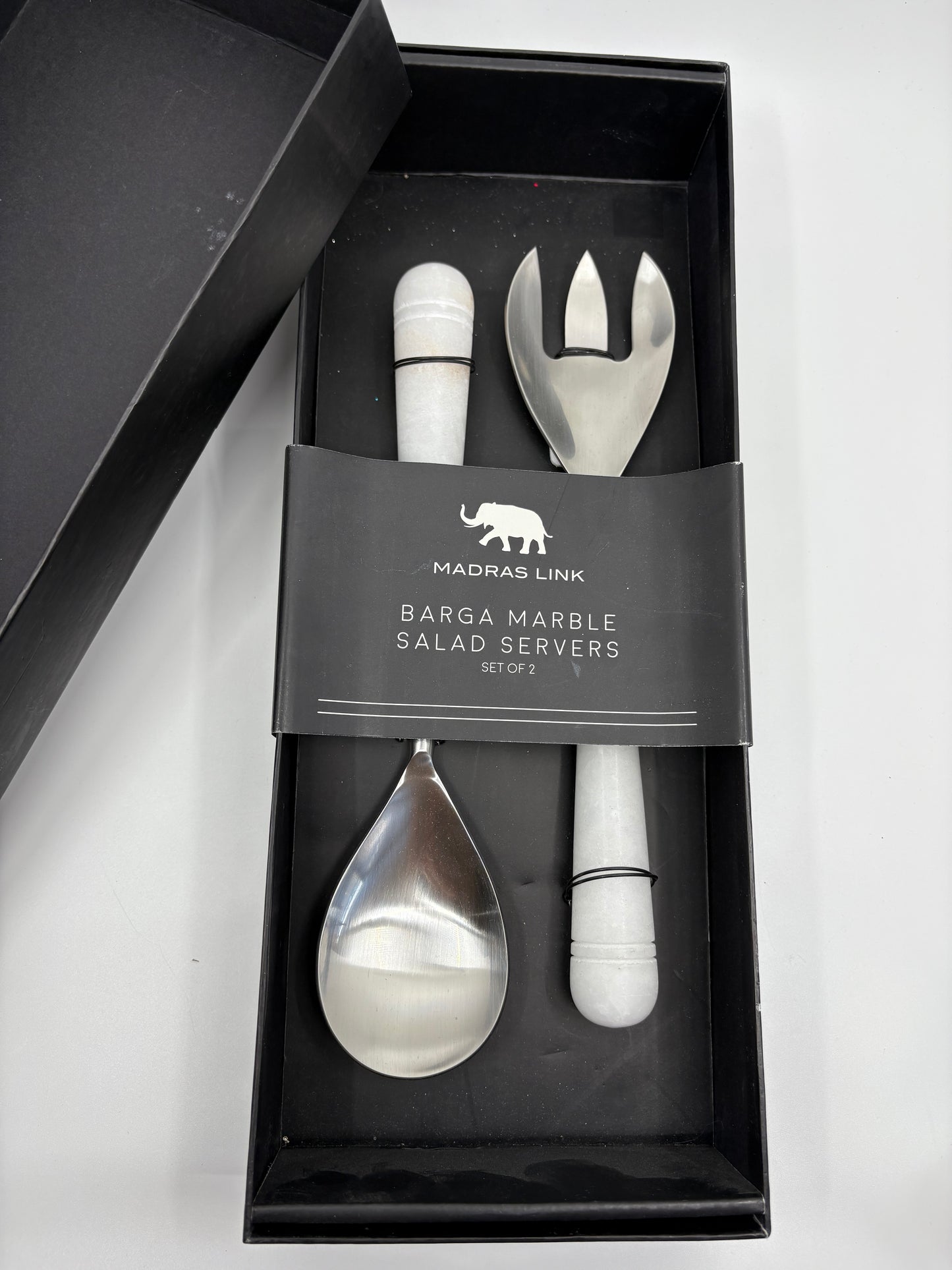 Madras Link Barga Marbles Salad Servers - Set of 2 - 26.5cm