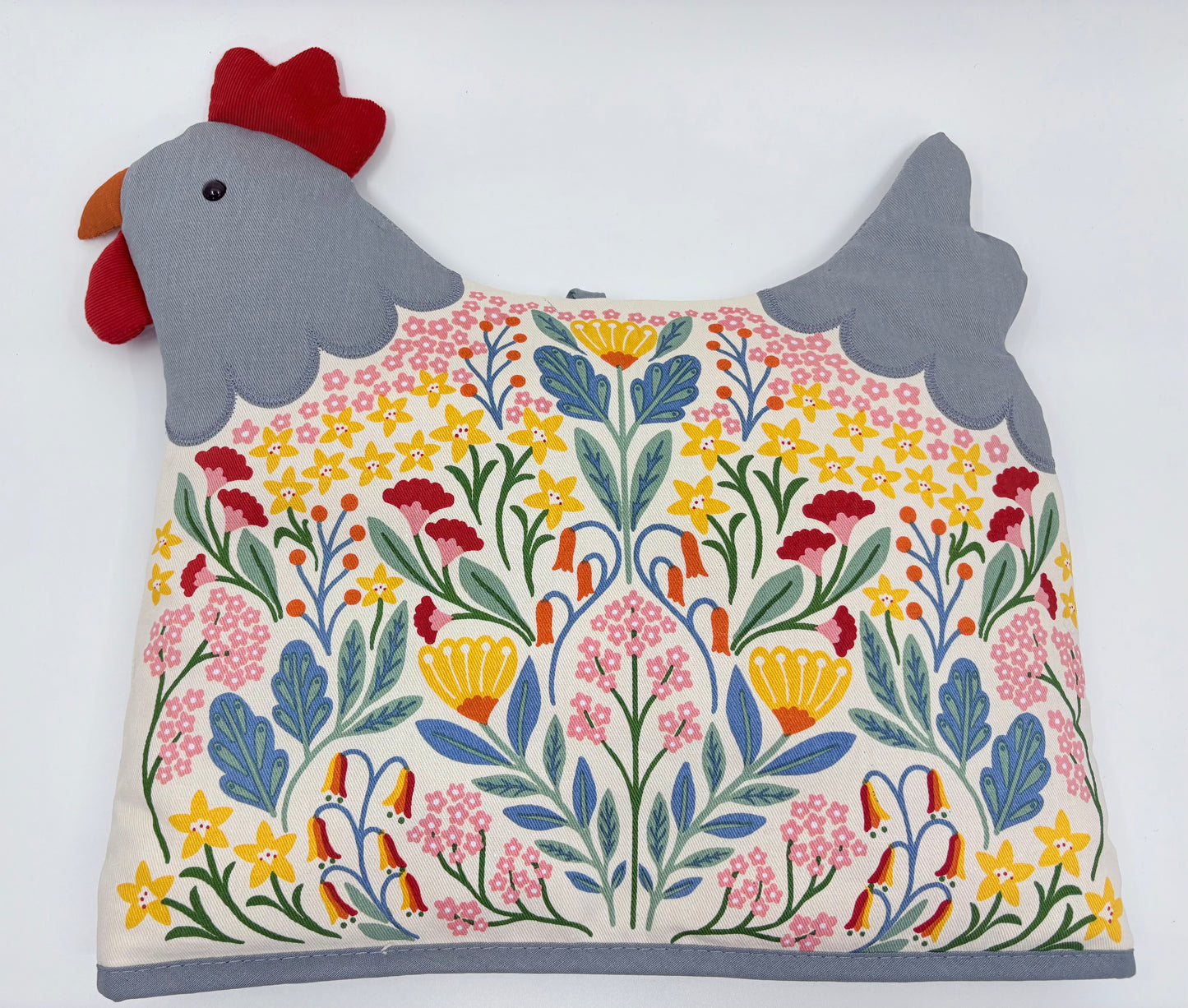Ulster Weavers Folk Chicken Tea Cosy - Shaped One Size in Multi - 29 x 33 x 27cm
