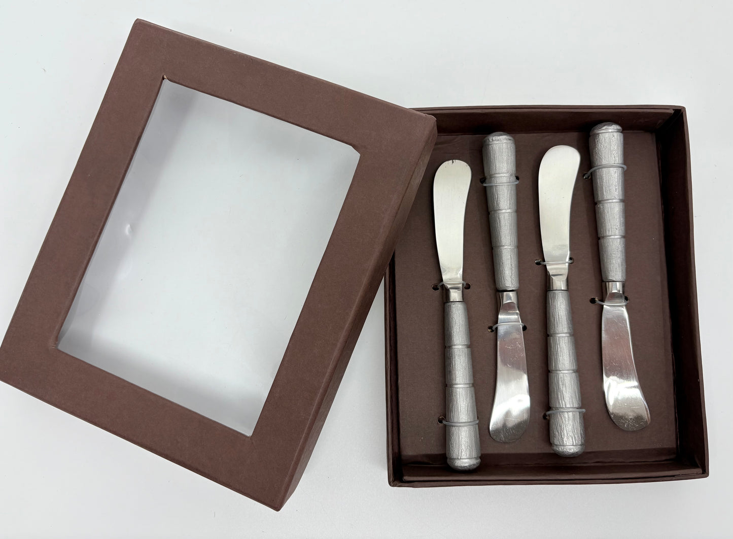 Silver Knives - Set of 4 - 16x2cm