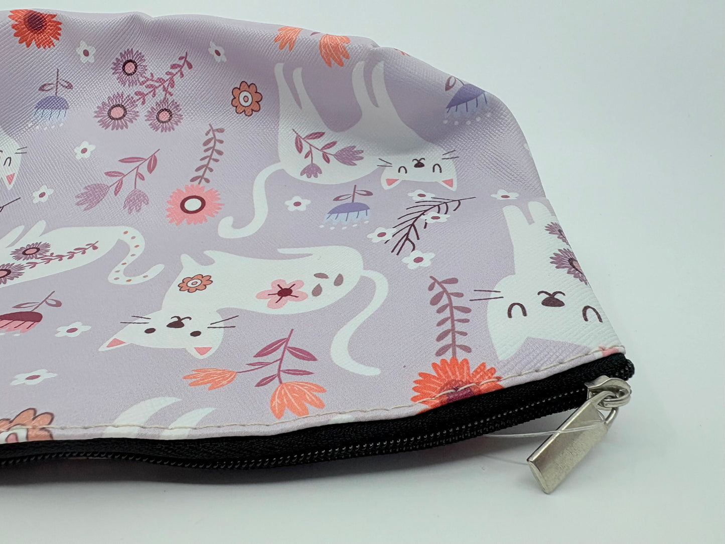 Lavida Water Proof Make-Up Bag - Floral Cats - 26x19cm