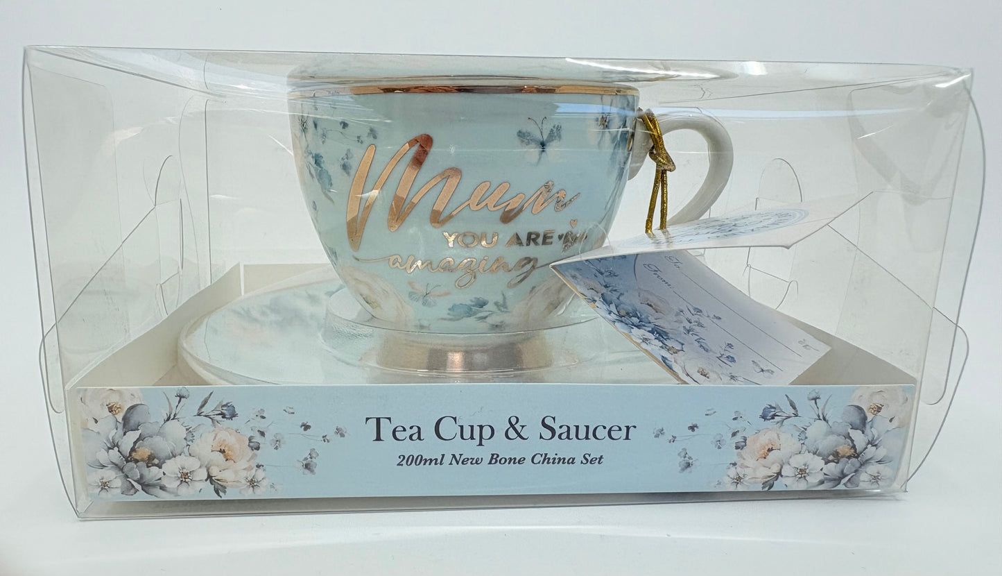 Landmark Mum You Are Amazing - Tea and Saucer set - 200ml