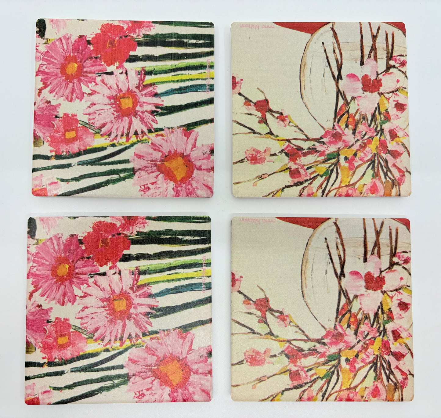 Occasions Ceramic Absorbent Coasters - Pack of 4