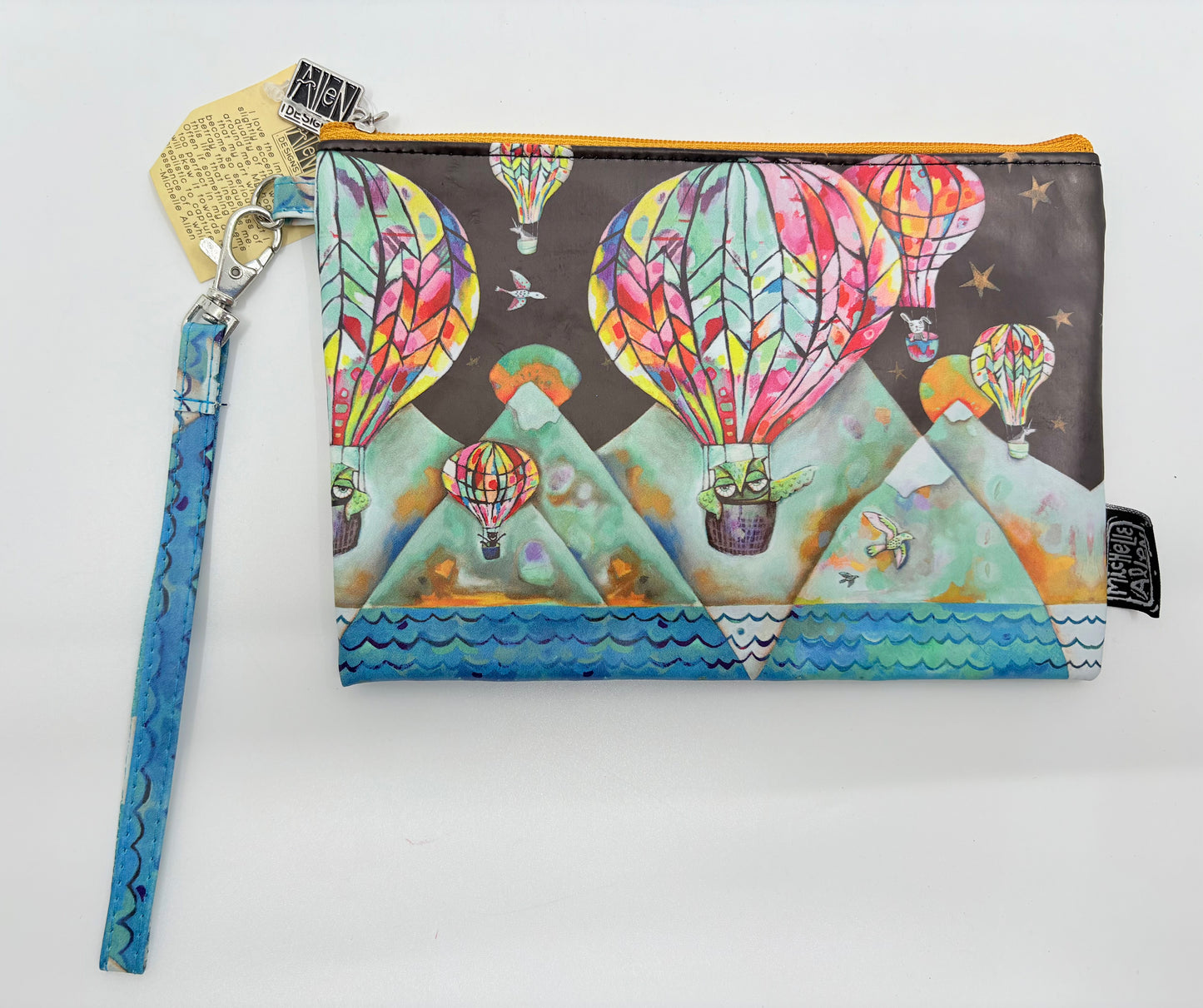 Allen Designs Wrist Purse - Air Balloons - 20x14cm