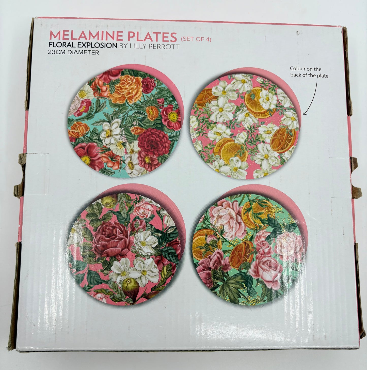 Lala Land Melamine Plates - Set of 4 - 23cm diameter