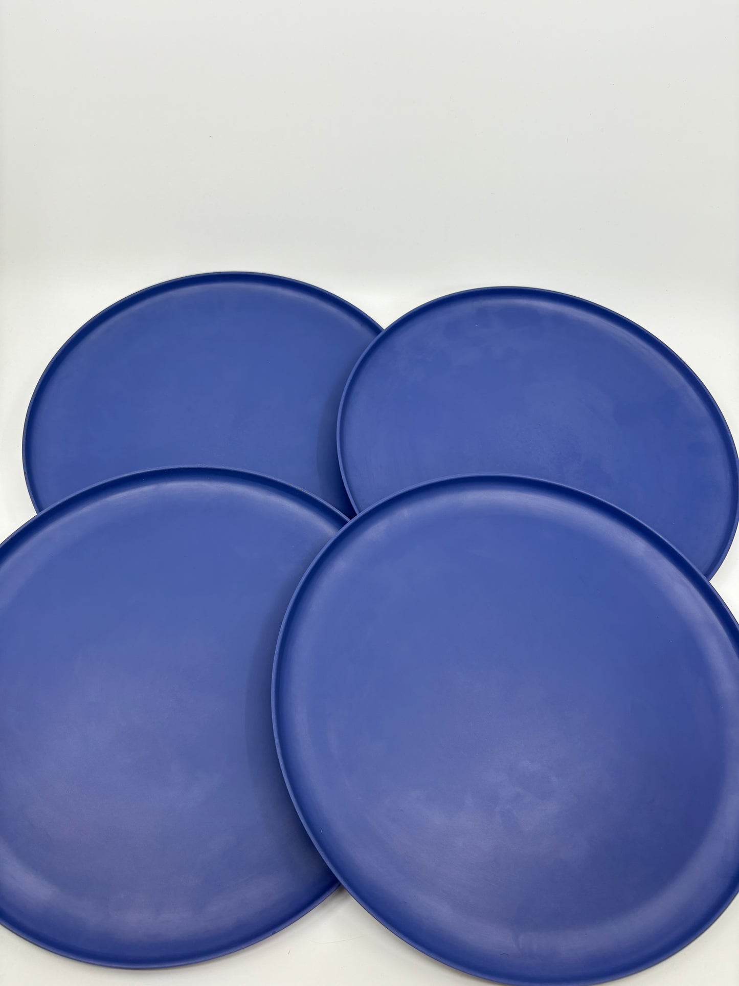 Porta Melamine Dinner Plates Gift Set - 4 Pack - Frankie Ocean Blue - 26x26x1.5cm