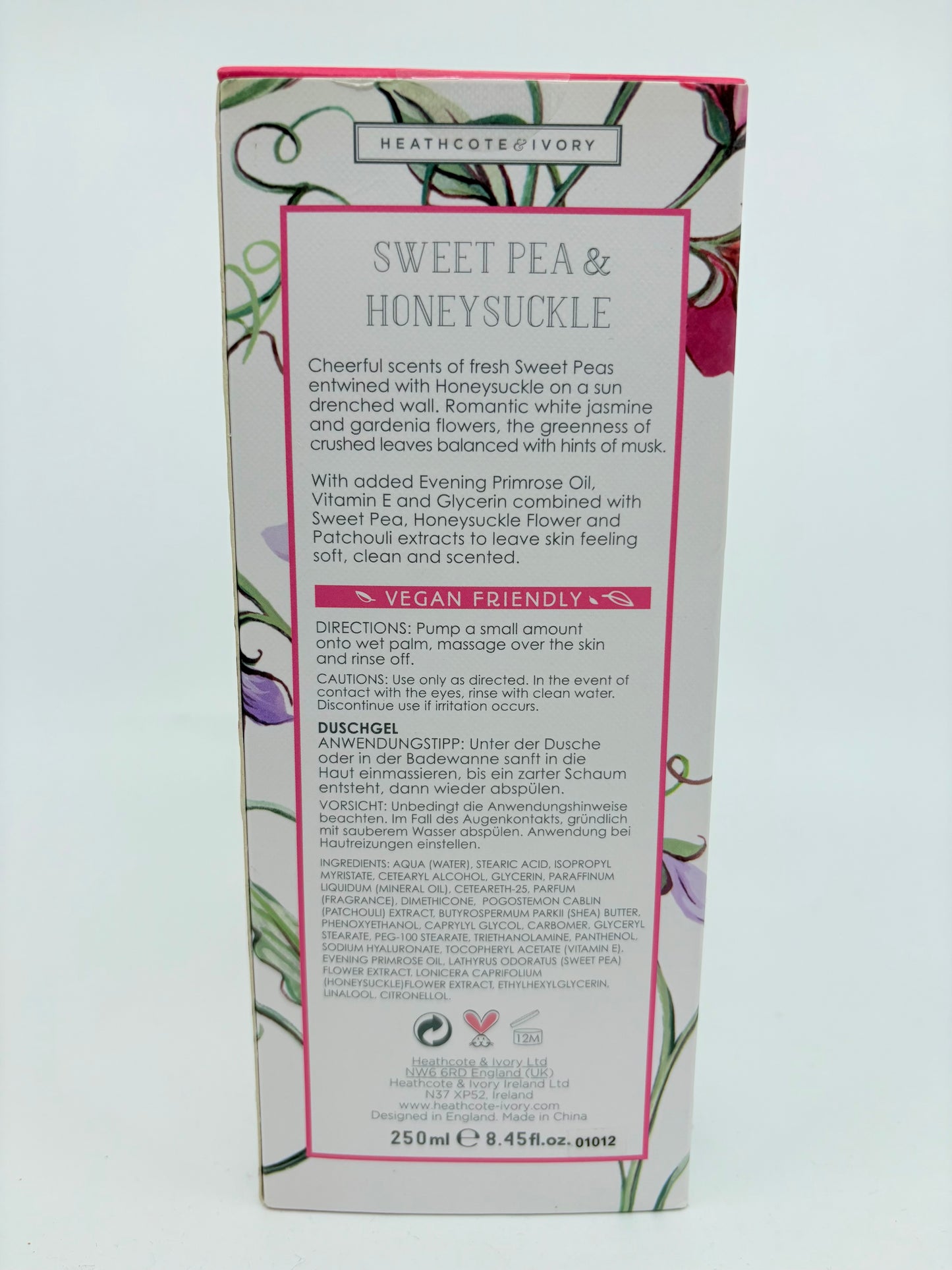 Sweet Pea & Honeysuckle Hand & Body Wash - 250ml