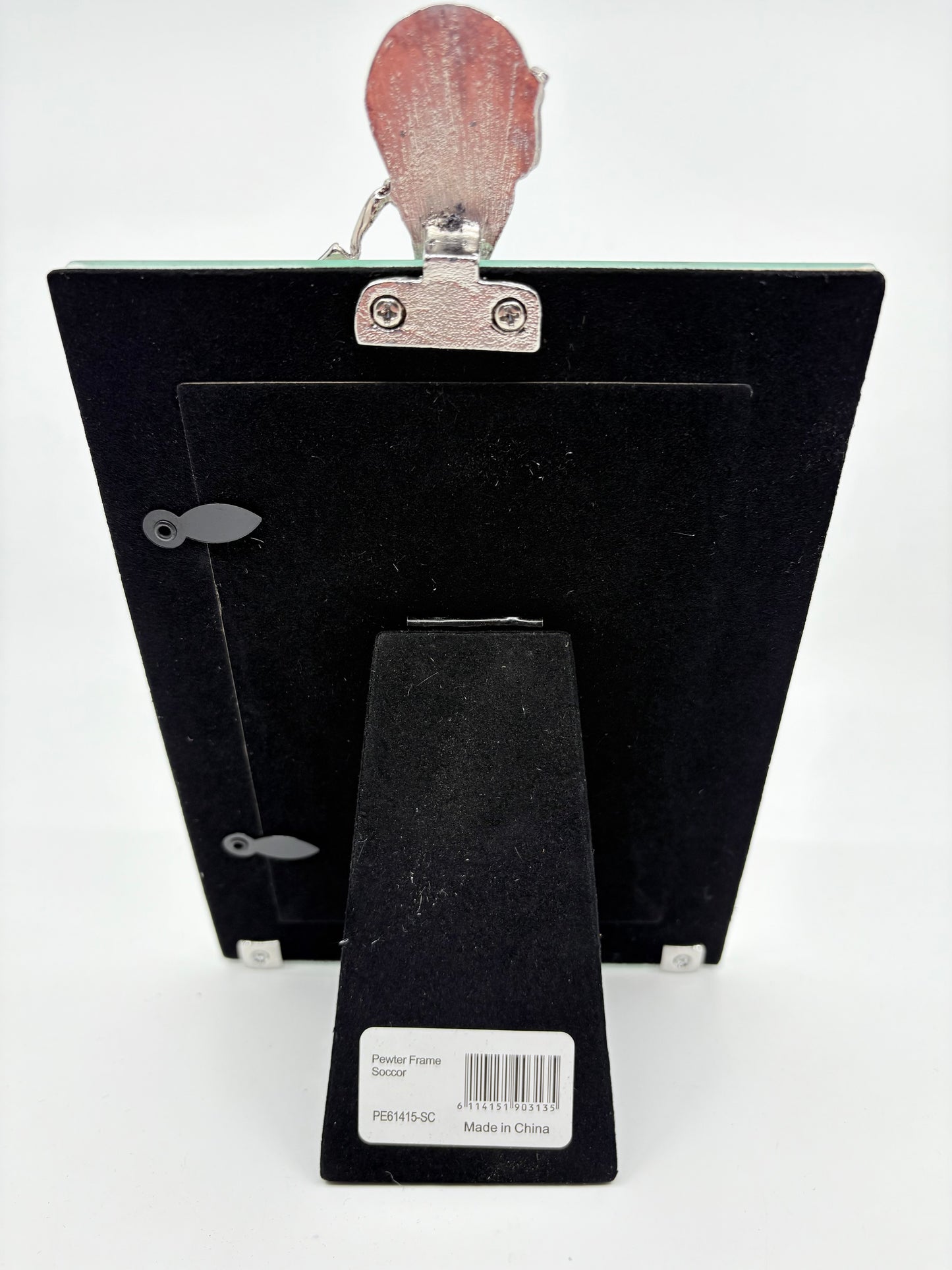 Glass and Pewter Photo Frame - Soccer - 10x15cm