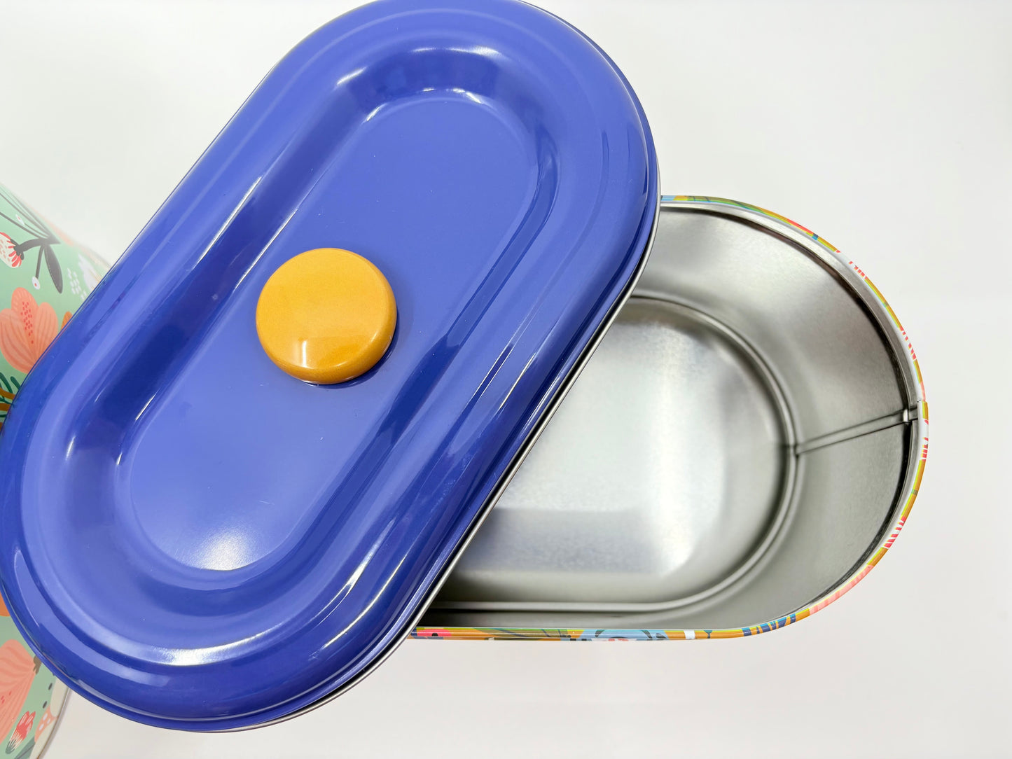Lavida Tin Containers - Set of 2 - 25x16x14cm and 22x14x12cm