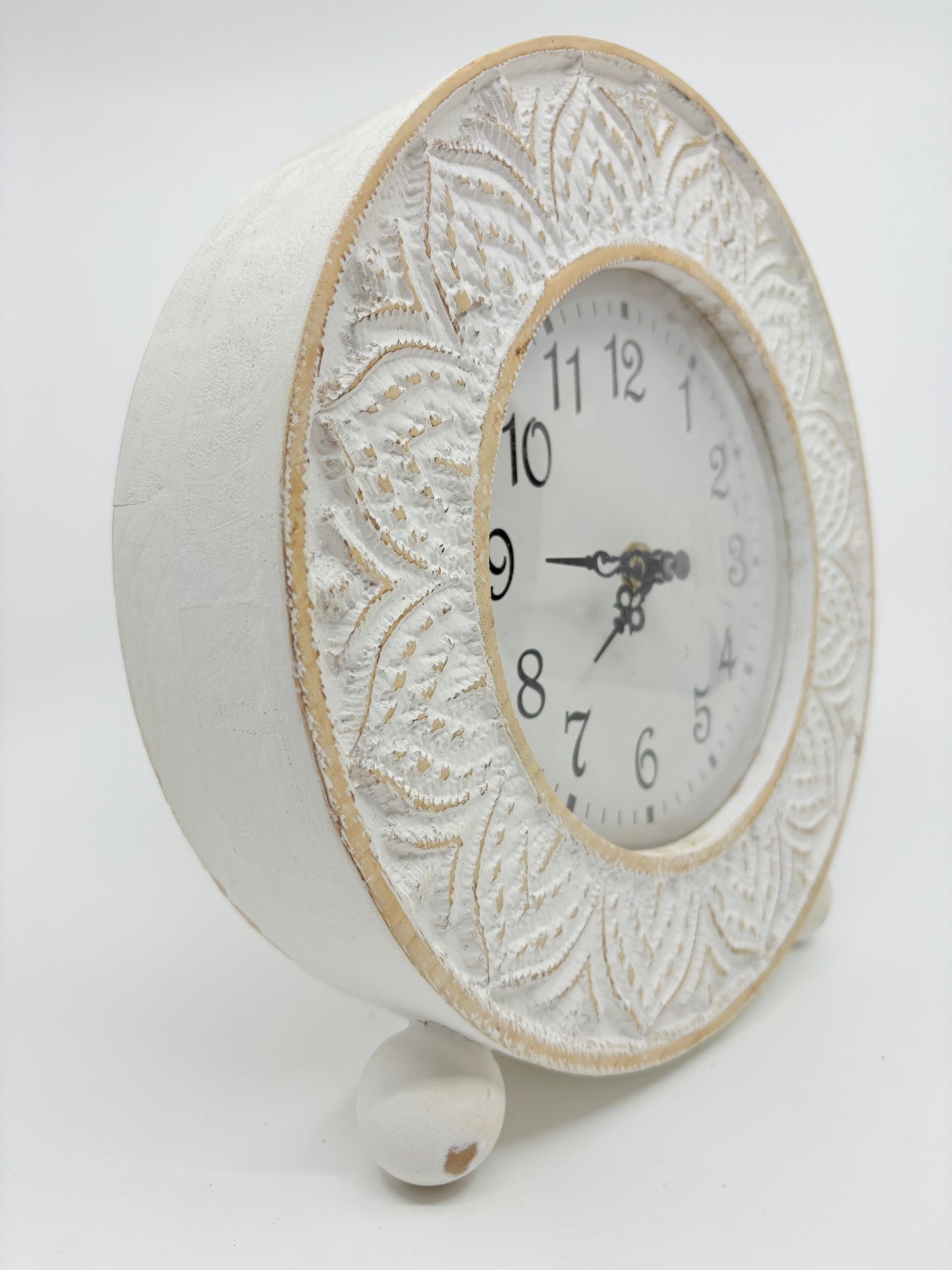 Wooden Battery Powered Circular Clock - 24x5cm