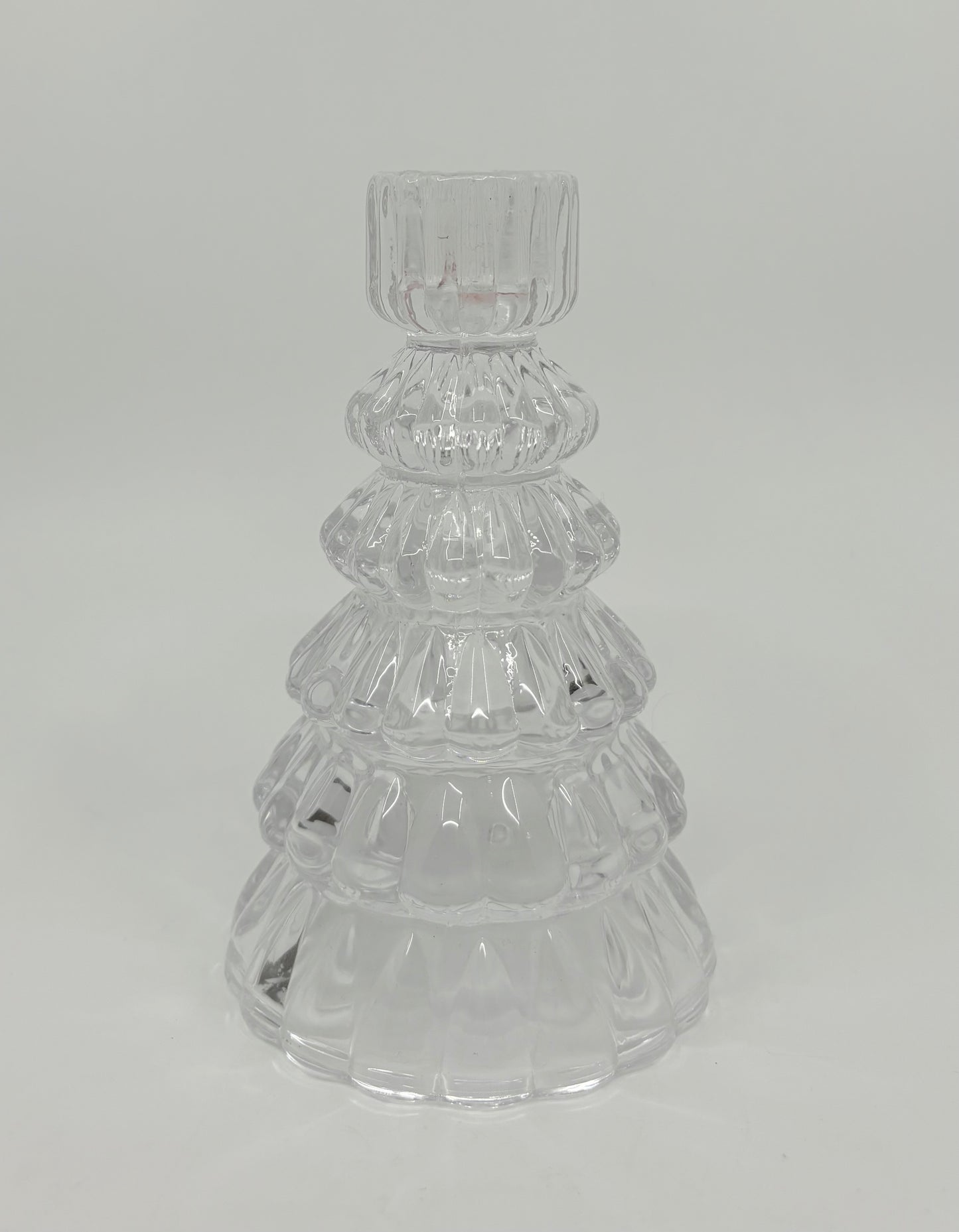 Glass Candle Holder - 14x9cm