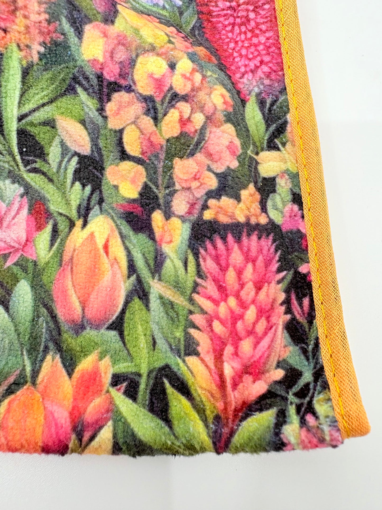 Blu Hen Micro Fibre Tea Towel - Australian Floral Natives - 70x50cm