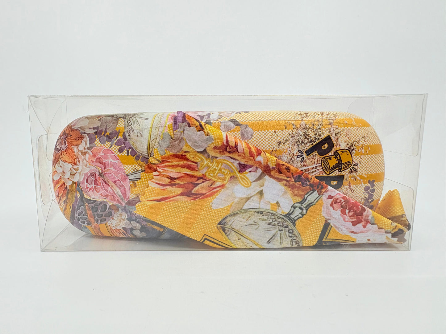 Champagne Always Glasses Case and Cleaning Cloth - 18x8x5cm