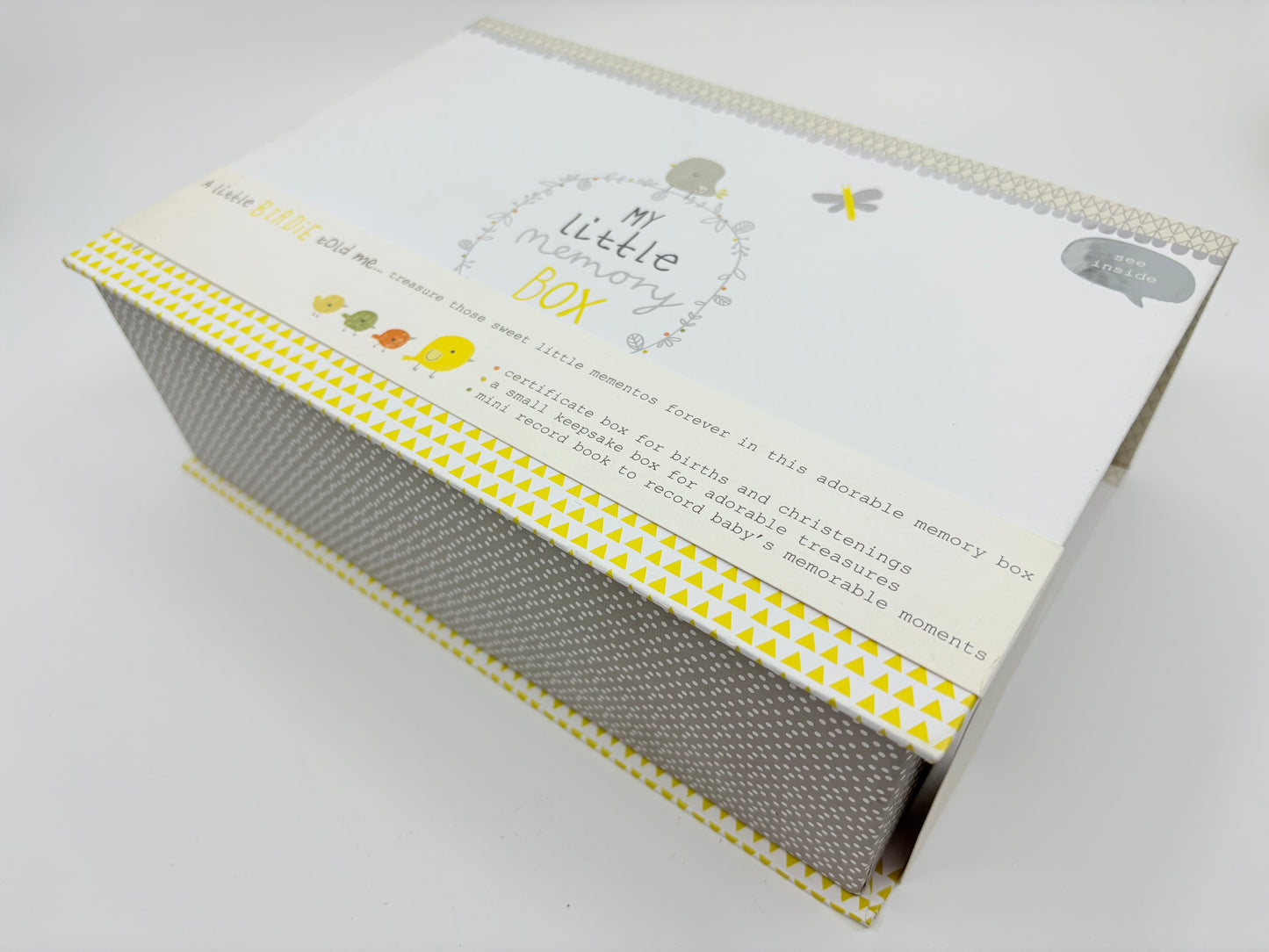 My Little Memory Box - Births, Christenings, Record Book - 3 pieces - 27x19x10cm