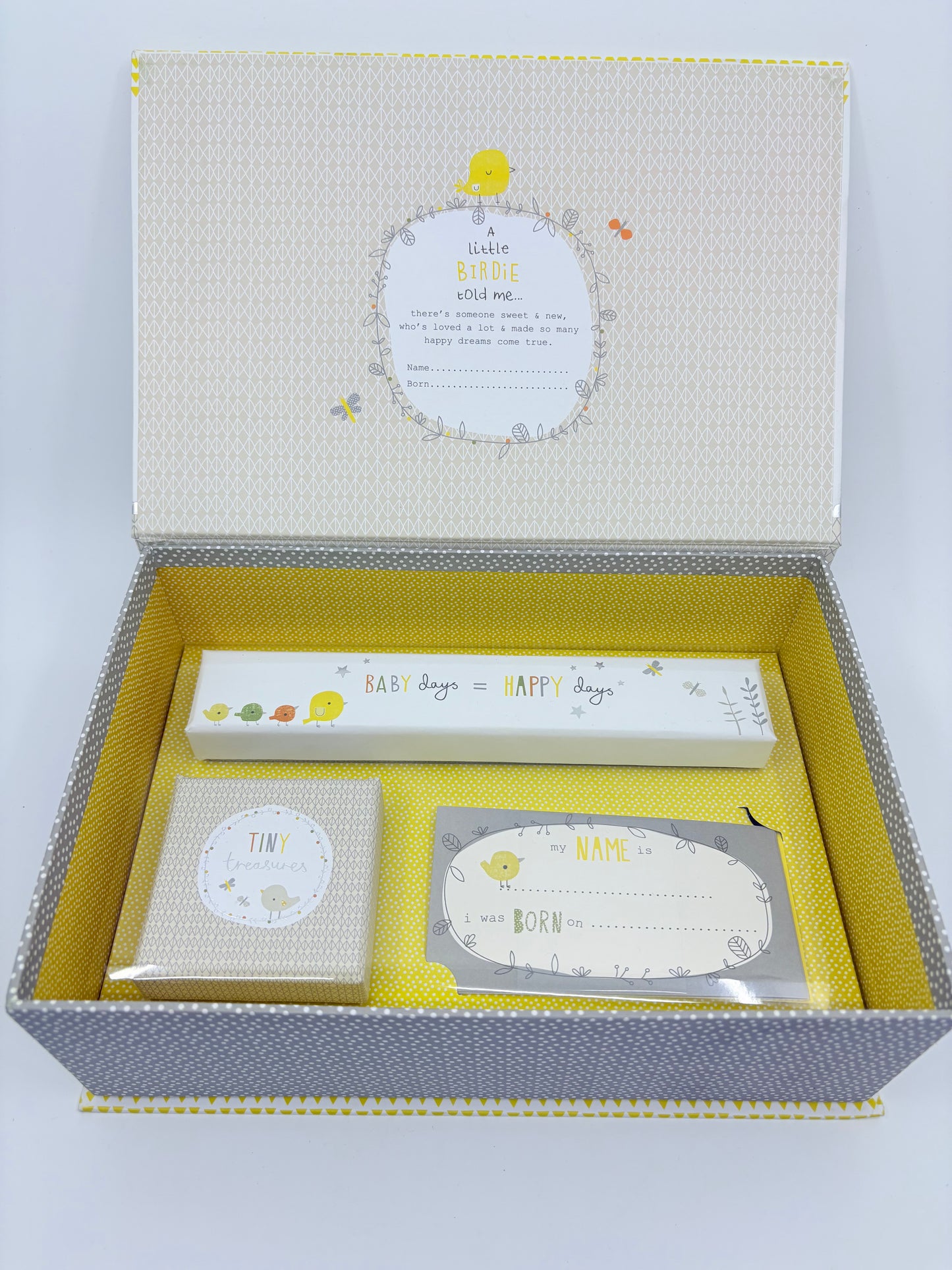 My Little Memory Box - Births, Christenings, Record Book - 3 pieces - 27x19x10cm
