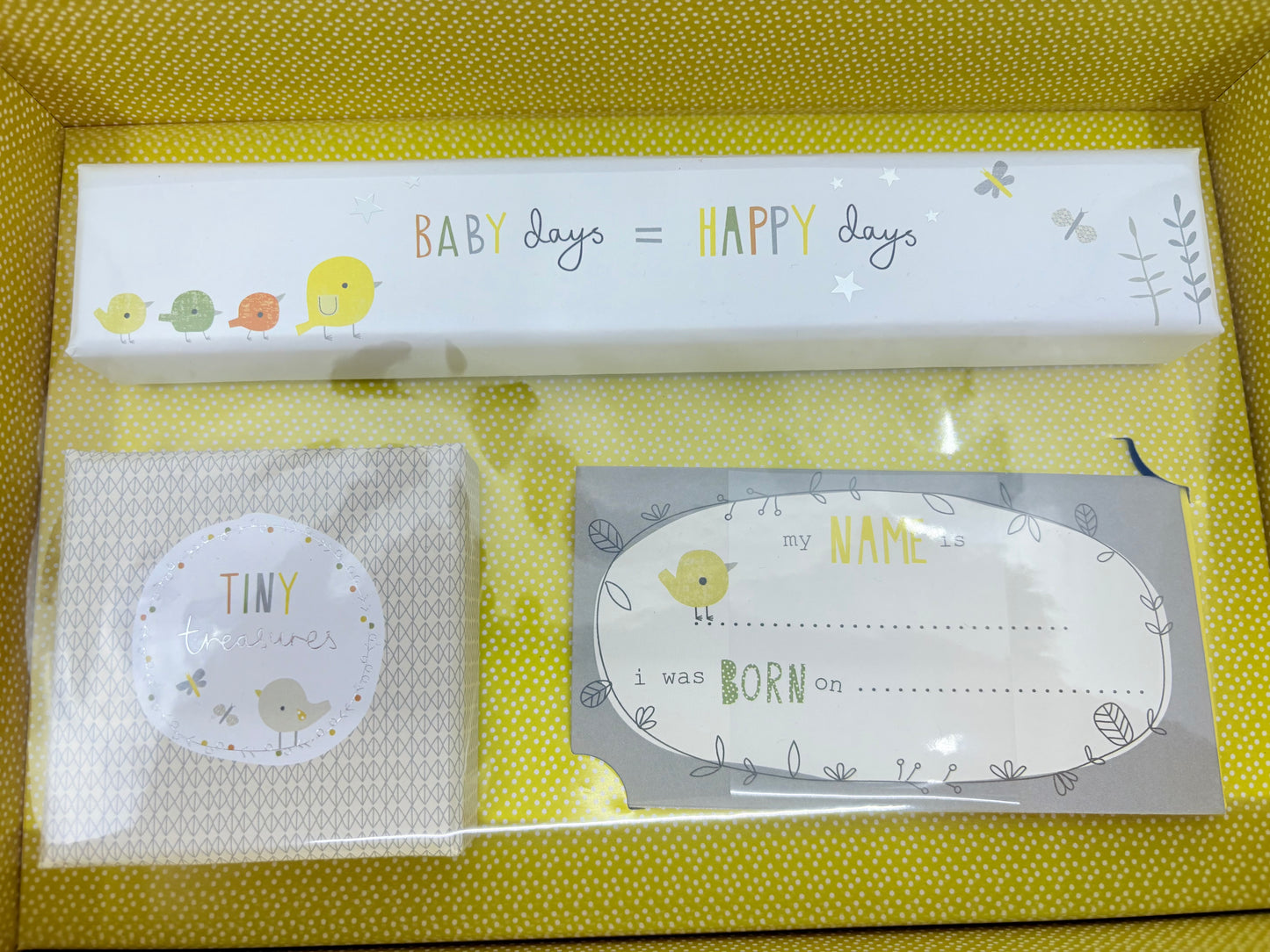My Little Memory Box - Births, Christenings, Record Book - 3 pieces - 27x19x10cm