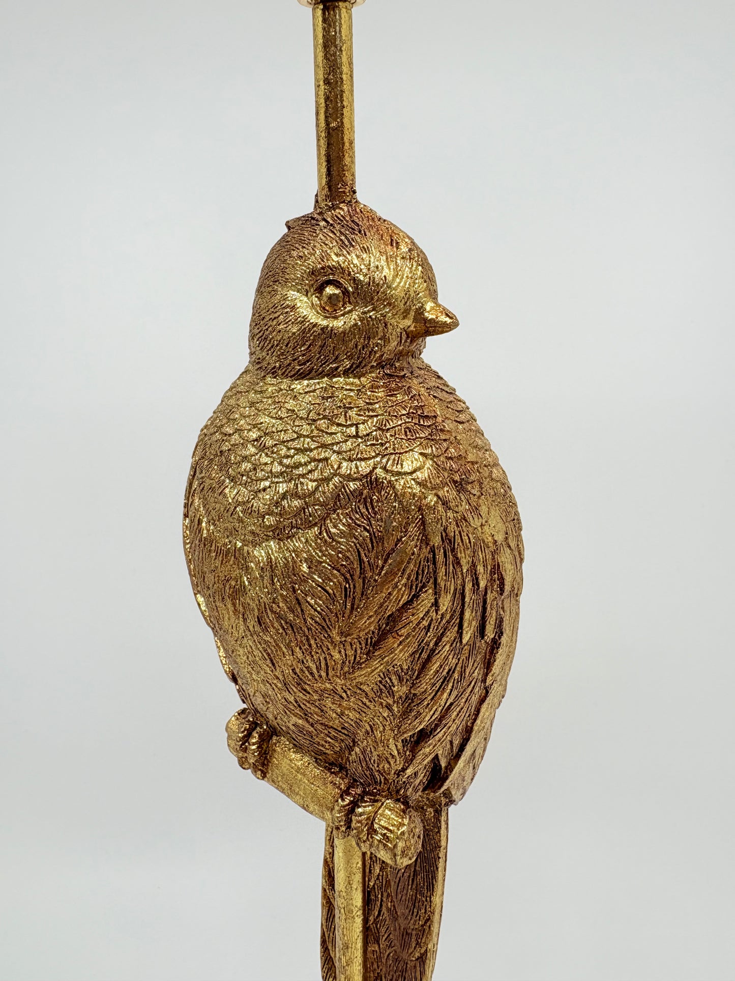Candle Holder - Metallic Bird - Gold - 30x10cm