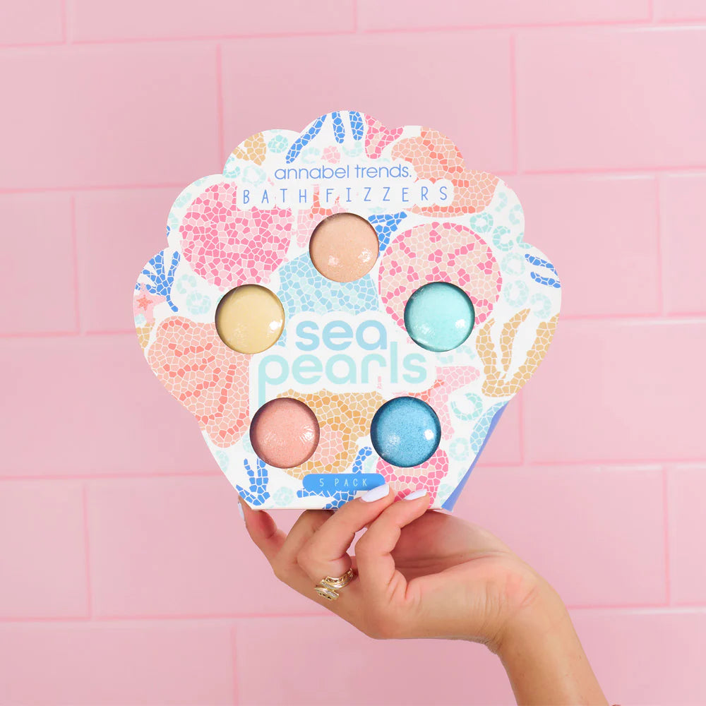 Annabel Trends Bath Fizzers - Shelly Beach Sea Pearls - 5x50g pieces
