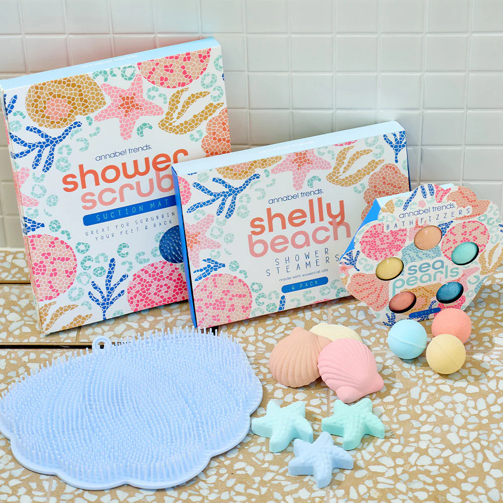 Annabel Trends Bath Fizzers - Shelly Beach Sea Pearls - 5x50g pieces